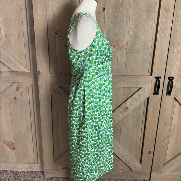 Boden green Paint Spot print sleeveless dress Size 8L / 8 Long - Picture 7 of 13